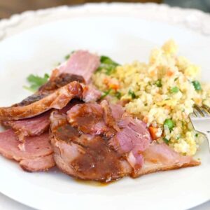 Glazed Pork Chop & Rice