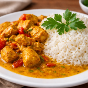 Curry Chicken & White rice