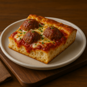 Meatball Focaccia
