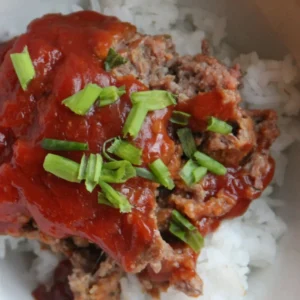 Meatloaf, Rice & Plantains