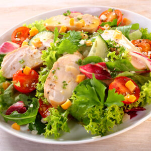 Mixed Garden Salad with Chicken