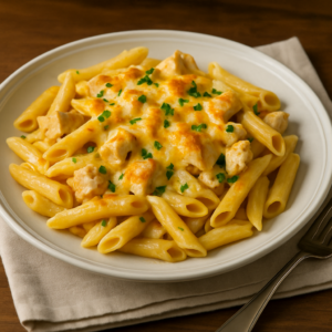 Penne Chicken and Cheese