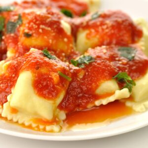 Cheese Ravioli in Tomato Sauce