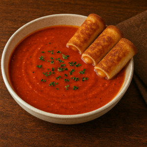 Tomato Soup and Grilled Cheese Rolls