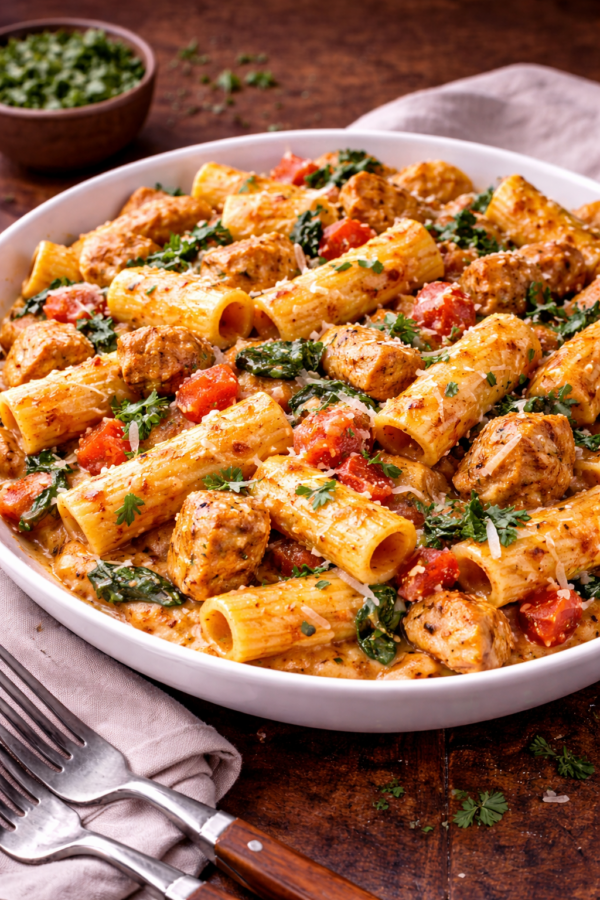 Rigatoni Chicken and Cheese Pasta – LCIS Meal Order Site