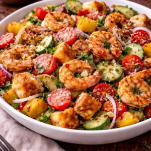 Shrimp Panzanella Salad