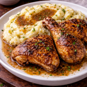 Baked Chicken and Mashed Potatoes