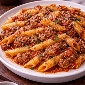 Penne Italian Sausage in Ragu Sauce