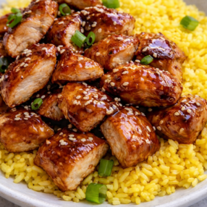 Teriyaki Chicken with Yellow Rice
