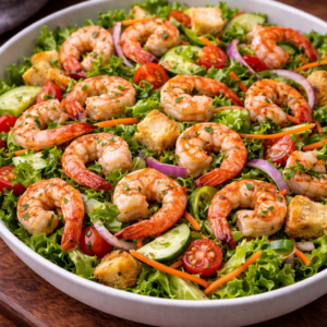 Tossed Salad and Shrimp