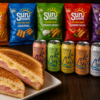 Ham and Cheese Sandwich with a Sun Chip and a LaCroix