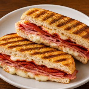Panini Pepperoni and Ham